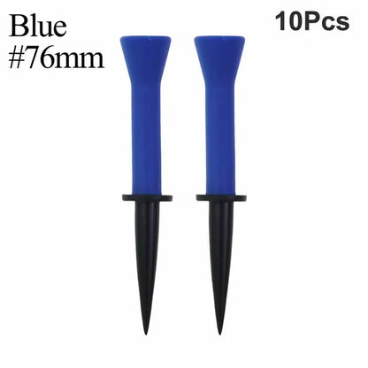 10Pcs=5Set Durable 58Mm/76Mm Plastic Golf Accessories Outdoor Sports Professional Golf Tees Rubber Cushion