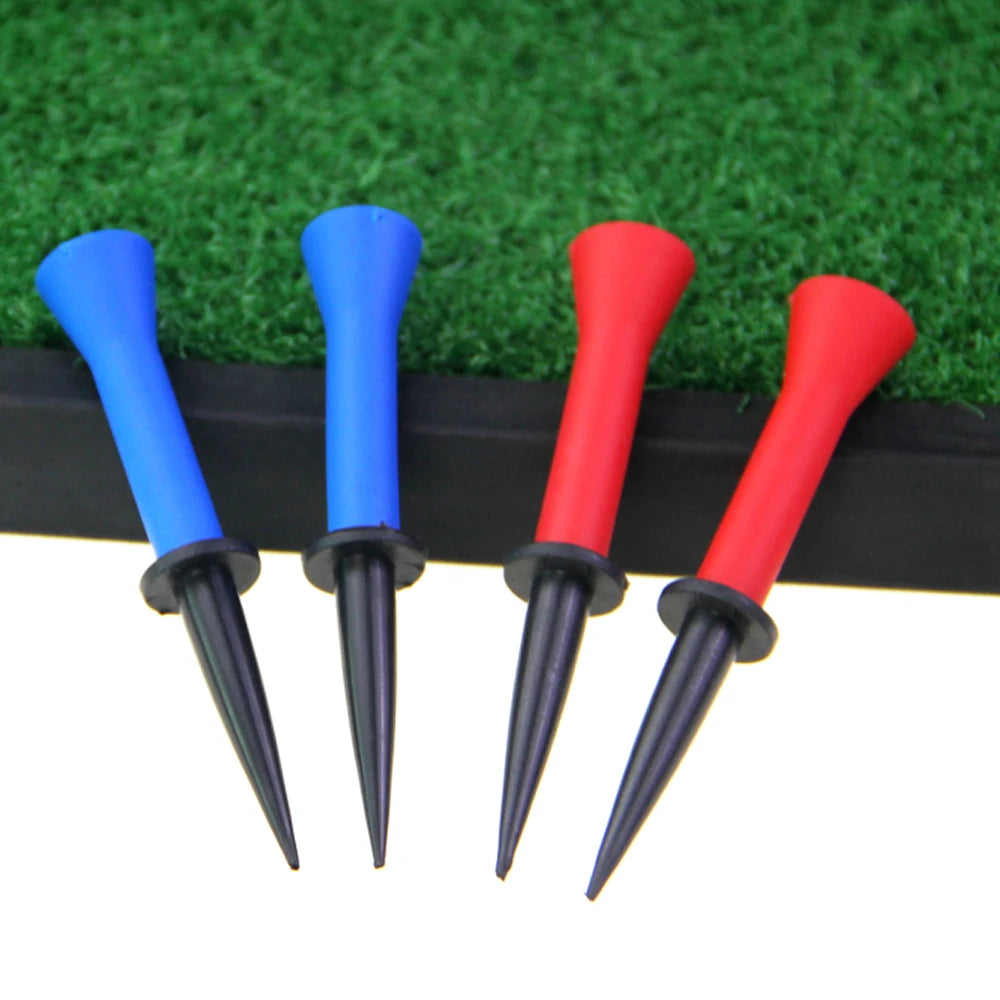 10Pcs=5Set Durable 58Mm/76Mm Plastic Golf Accessories Outdoor Sports Professional Golf Tees Rubber Cushion